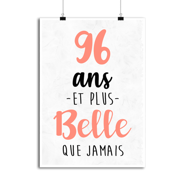 Affiche 96 ans et plus belle que jamais