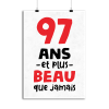 Affiche 97 ans et plus beau