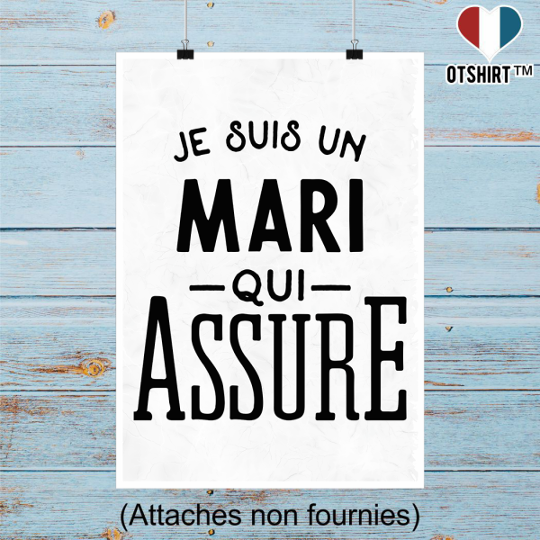 Affiche Je suis un mari qui assure