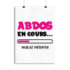 Affiche abdos en cours
