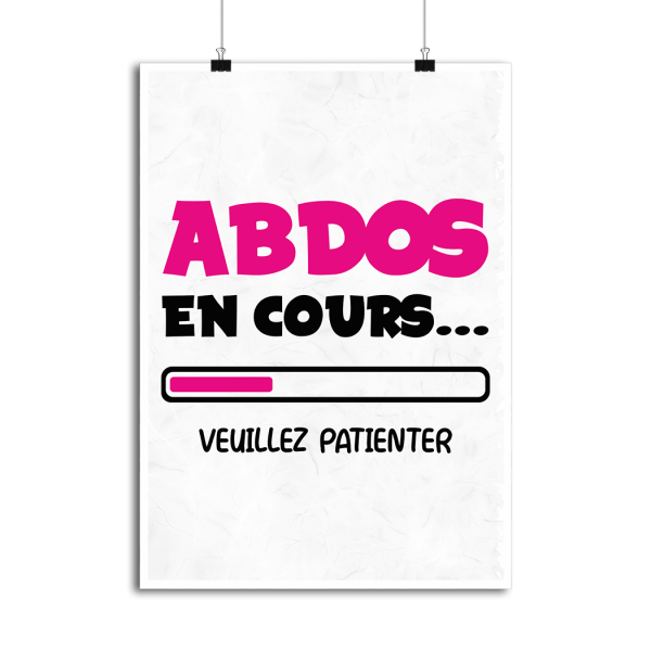 Affiche abdos en cours