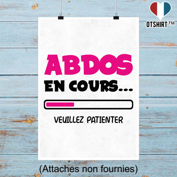 Affiche abdos en cours