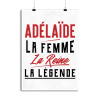 Affiche adelaide la femme la reine la legende