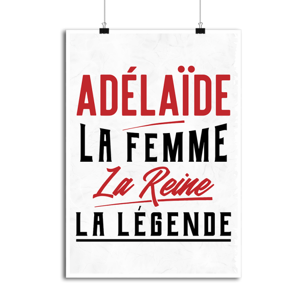 Affiche adelaide la femme la reine la legende