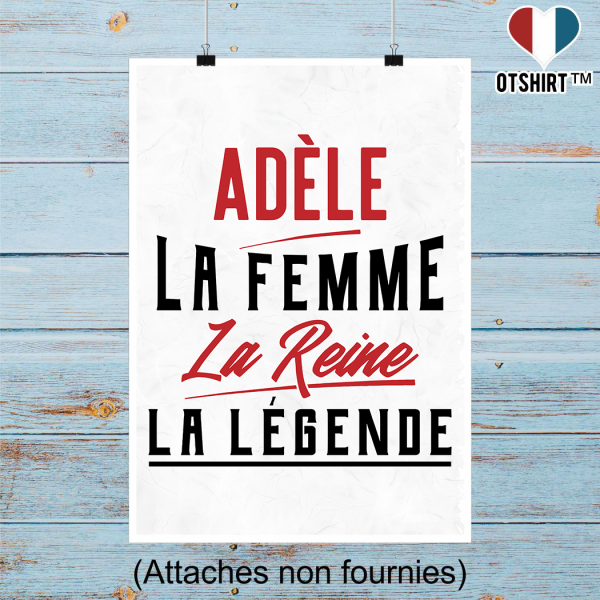 Affiche adele la femme la reine la legende