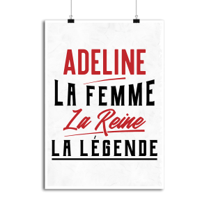 Affiche adeline la femme la reine la legende Affiche adeline la femme la reine la legende