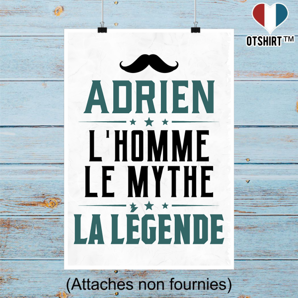 Affiche adrien l_homme le mythe la legende