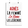 Affiche agnes la femme la reine la legende