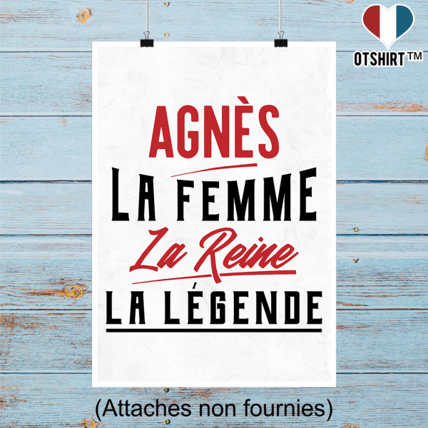 Affiche agnes la femme la reine la legende