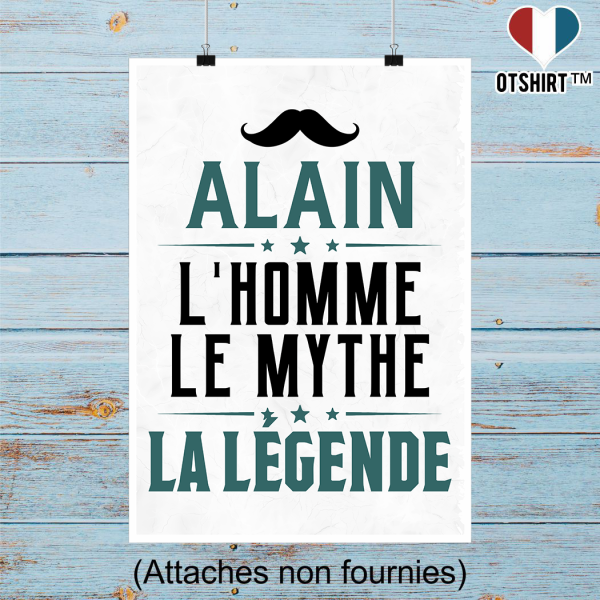 Affiche alain l_homme le mythe la legende