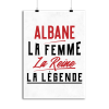 Affiche albane la femme la reine la legende