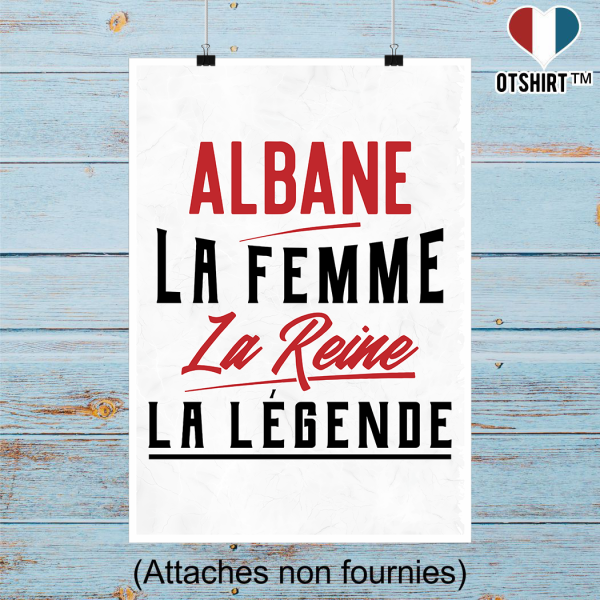 Affiche albane la femme la reine la legende