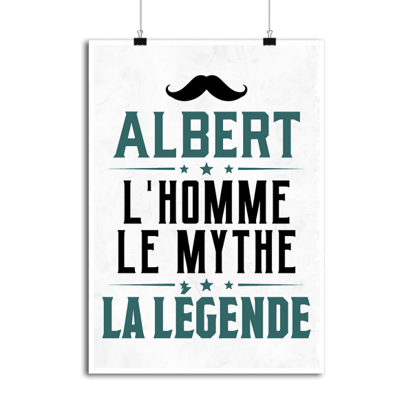 Affiche albert l_homme le mythe la legende