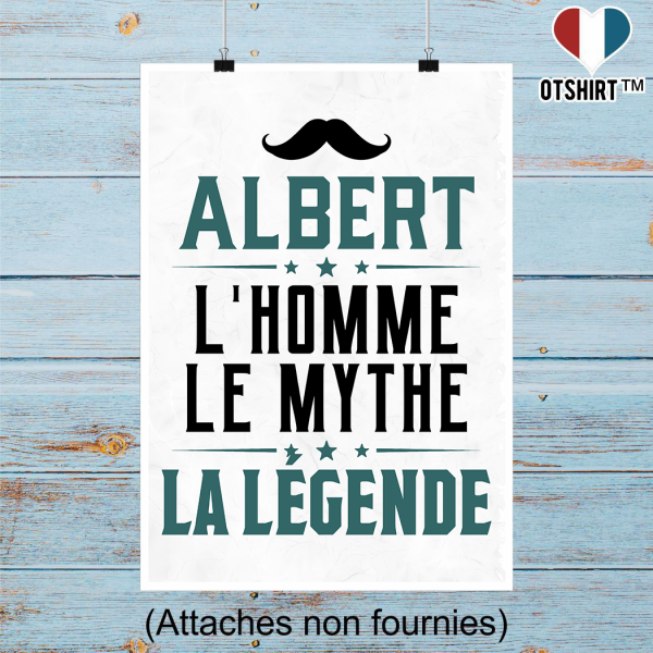 Affiche albert l_homme le mythe la legende