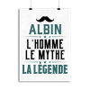 Affiche albin l_homme le mythe la legende