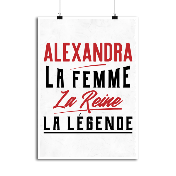 Affiche alexandra la femme la reine la legende