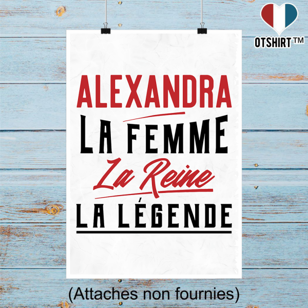 Affiche alexandra la femme la reine la legende