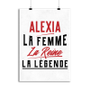 Affiche alexia la femme la reine la legende