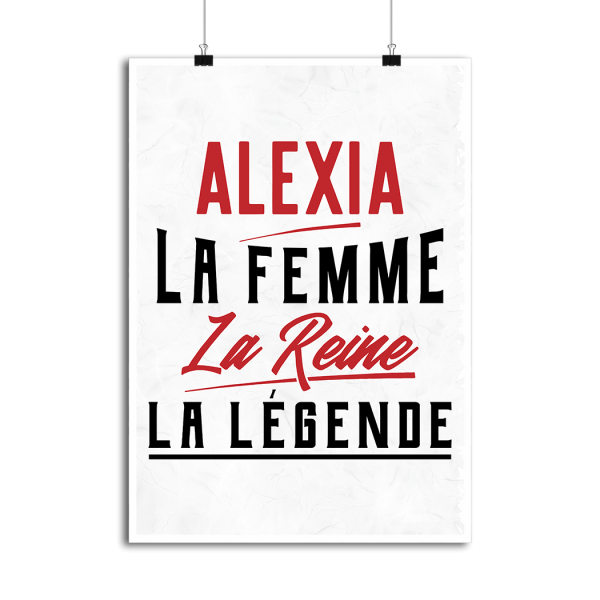 Affiche alexia la femme la reine la legende