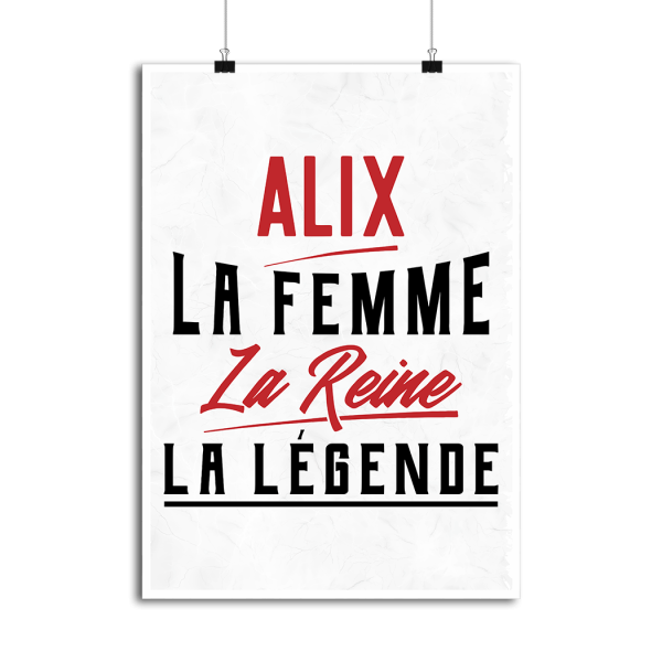 Affiche alix la femme la reine la legende