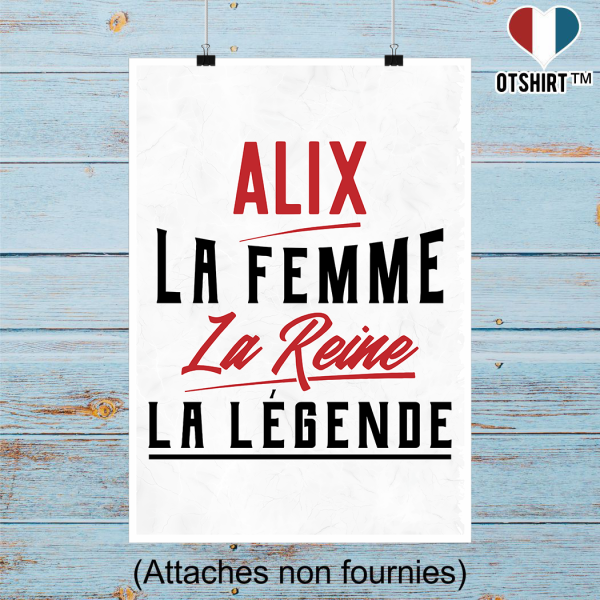 Affiche alix la femme la reine la legende