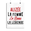 Affiche alizee la femme la reine la legende