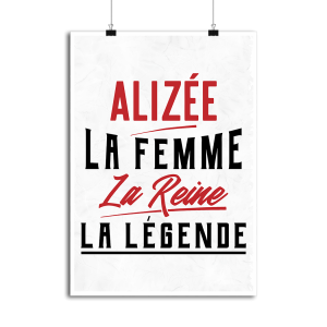 Affiche alizee la femme la reine la legende Affiche alizee la femme la reine la legende