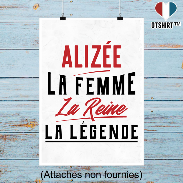 Affiche alizee la femme la reine la legende