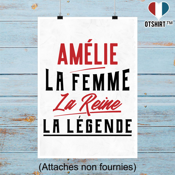 Affiche amelie la femme la reine la legende