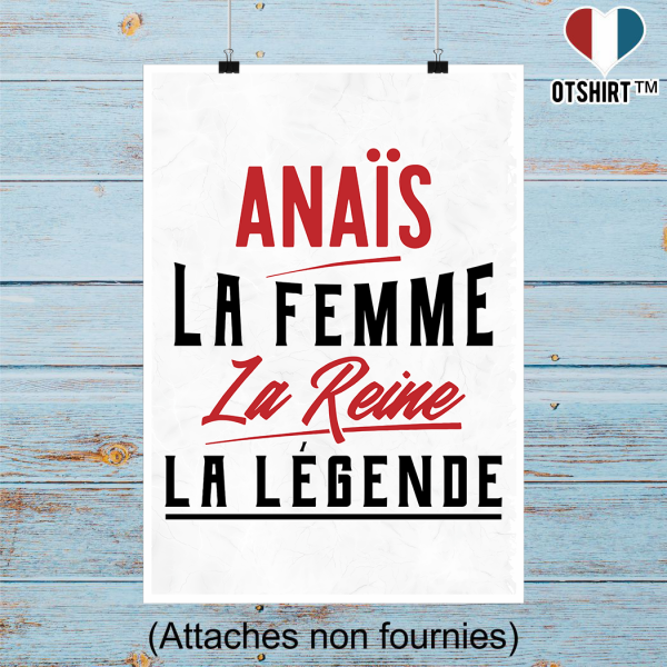 Affiche anais la femme la reine la legende