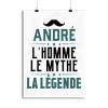 Affiche andre l_homme le mythe la legende