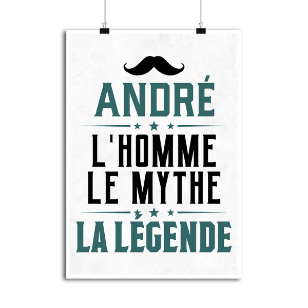 Affiche andre l_homme le mythe la legende