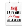 Affiche ange la femme la reine la legende