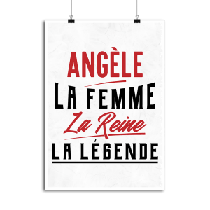 Affiche angele la femme la reine la legende Affiche angele la femme la reine la legende