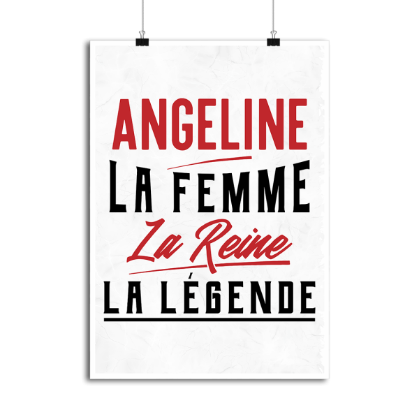 Affiche angeline la femme la reine la legende