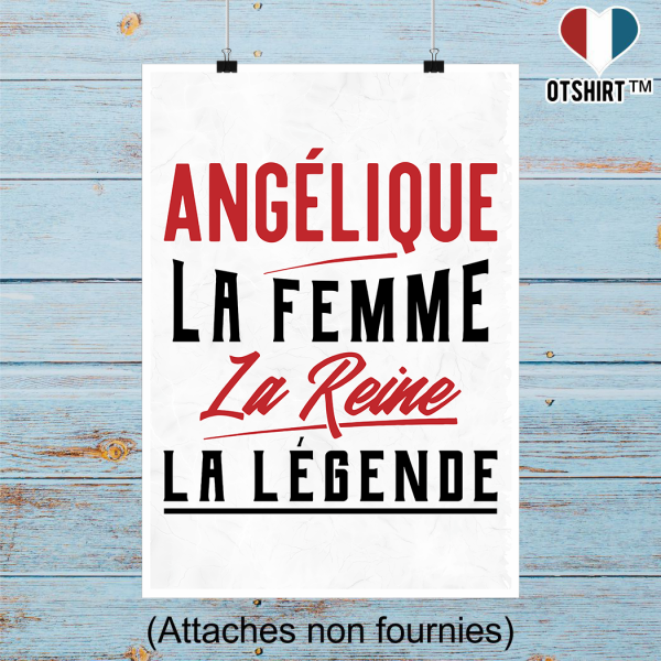 Affiche angelique la femme la reine la legende