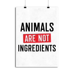 Affiche animals are not Affiche animals are not