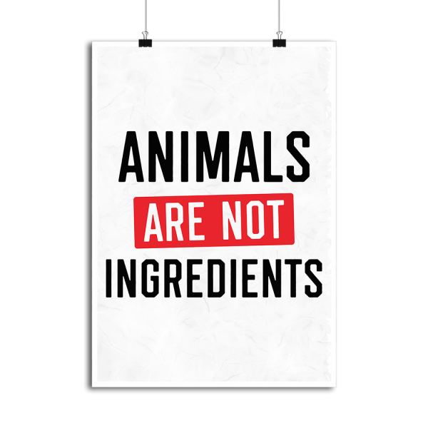 Affiche animals are not