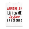 Affiche annabelle la femme la reine la legende
