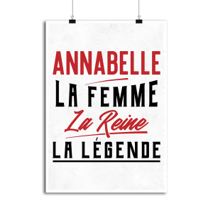 Affiche annabelle la femme la reine la legende Affiche annabelle la femme la reine la legende