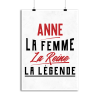 Affiche anne la femme la reine la legende