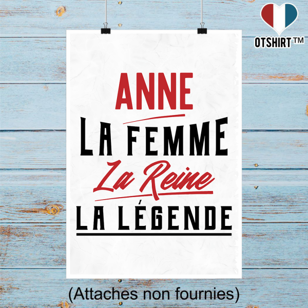 Affiche anne la femme la reine la legende