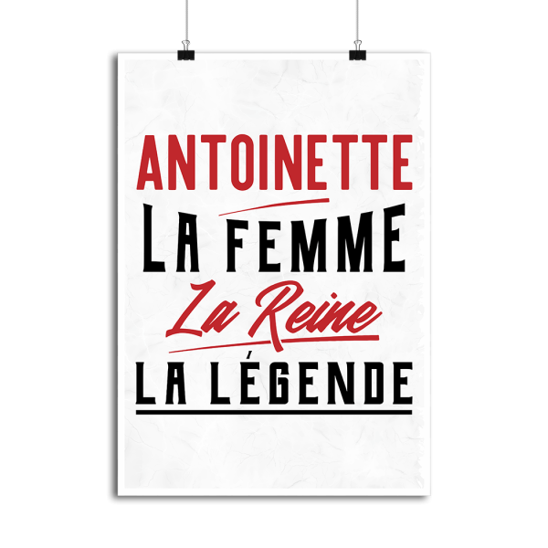 Affiche antoinette la femme la reine la legende