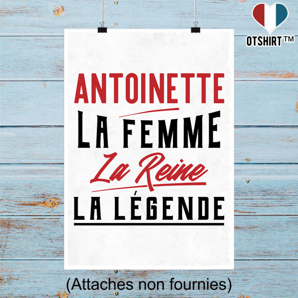 Affiche antoinette la femme la reine la legende