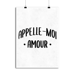 Affiche appelle moi amour Affiche appelle moi amour