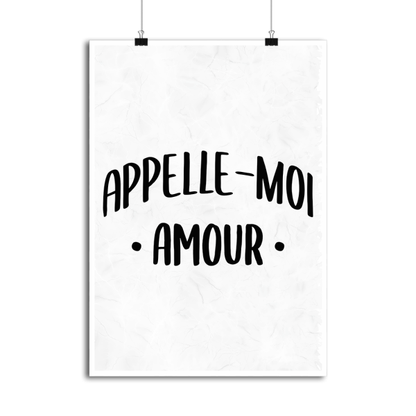 Affiche appelle moi amour