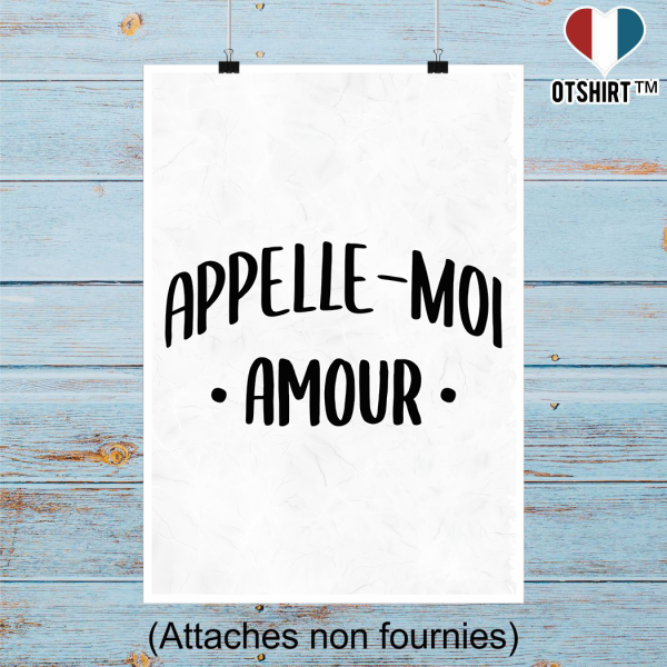 Affiche appelle moi amour