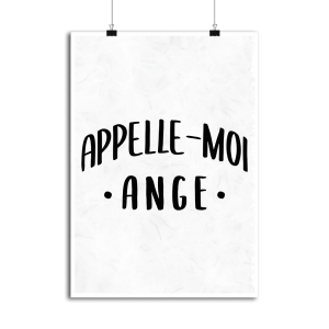 Affiche appelle moi ange Affiche appelle moi ange