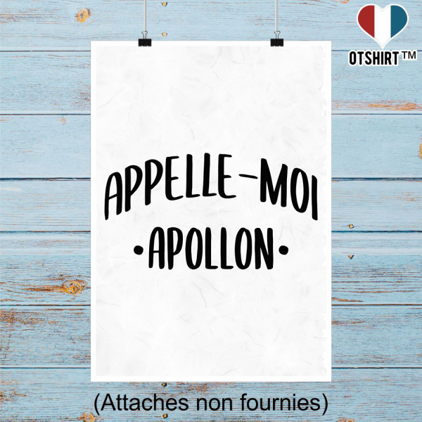 Affiche appelle moi apollon