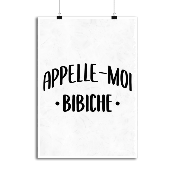 Affiche appelle moi bibiche